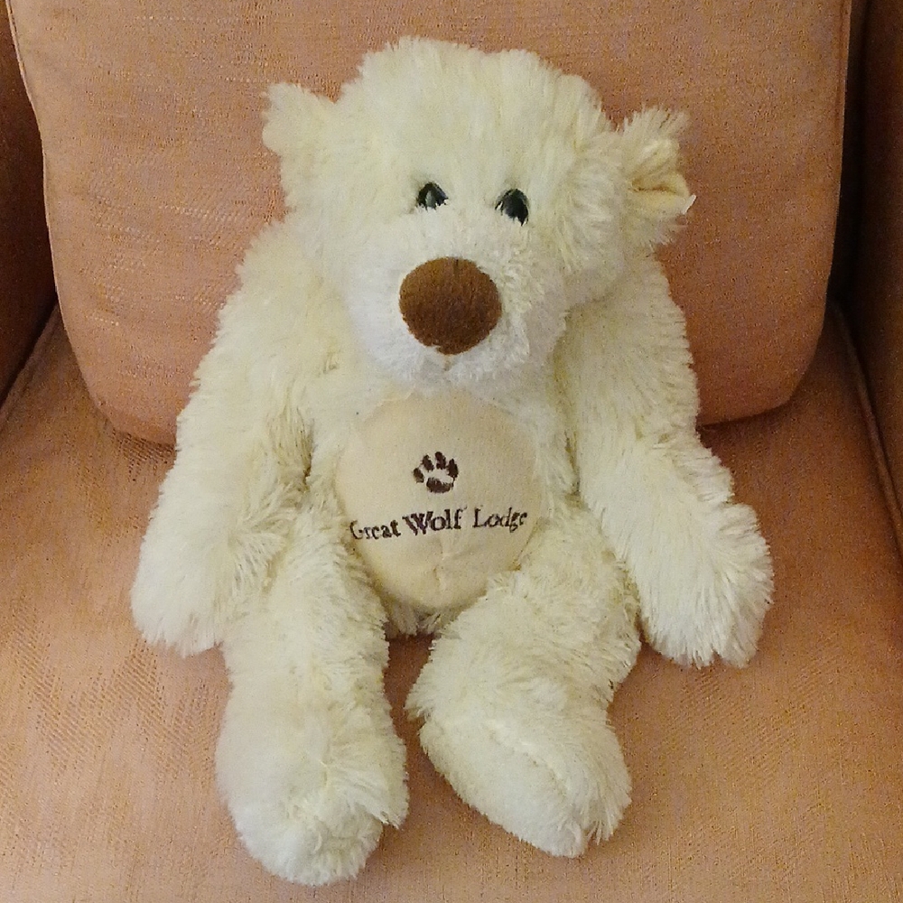 Great Wolf Lodge Cream Stuffed Bear